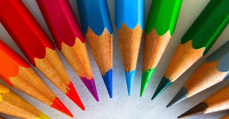 Deliverability Tips - Green Red Yellow Colored Pencil